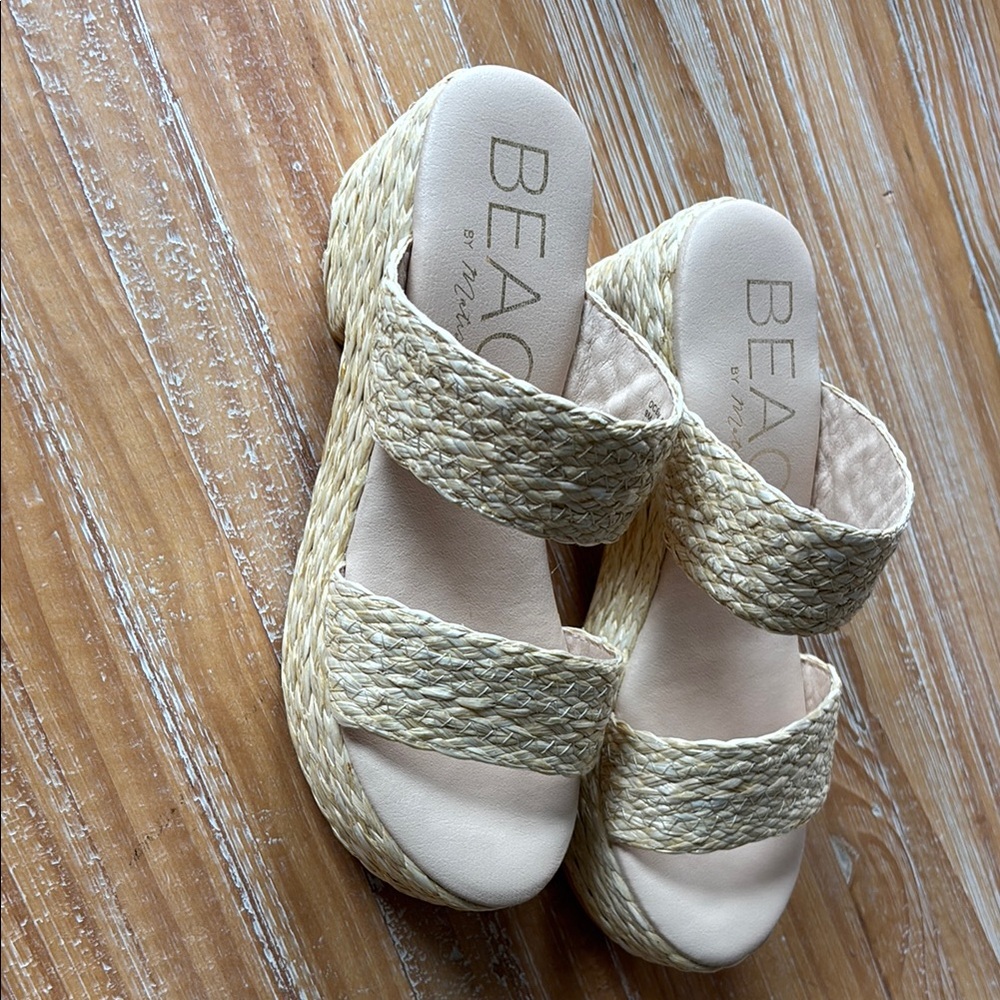 Matisse Beige Woven Sandals